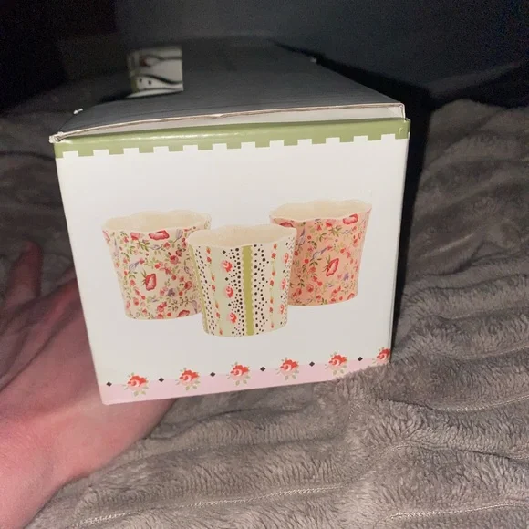 Spring Birds Floral Set of 3 Mini Planters Garden Summer Festive Cute Flowers - Picture 6 of 6